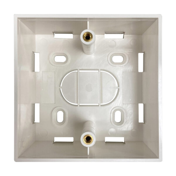 Tripp Lite series Single-Gang Surface Mounting Box, UK Style, 86 x 86 x 47 mm, White, TAA