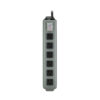 Tripp Lite series Industrial Power Strip Metal, Lighted Power Switch, 6-Outlet, 6 ft. (1.8 m) Cord