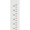 Tripp Lite series Protect It! 7-Outlet Surge Protector - 5-15R Outlets, 1500 Joules, 6 ft. (1.8 m) Cord, White