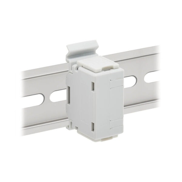 Tripp Lite series Cat6a Shielded In-Line DIN-Rail Mountable Snap-In Coupler (RJ45 F/F), TAA