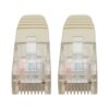 Tripp Lite series Cat5e 350 MHz Molded (UTP) Ethernet Cable (RJ45 M/M), PoE - White, 1 ft. (0.31 m)