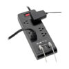 Tripp Lite series 6-Outlet Surge Protector with 4 USB Ports (4.2A Shared) - 6 ft. (1.83 m) Cord, 900 Joules, Black