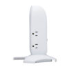 Tripp Lite series 5-Outlet Surge Protector Tower, 3x USB Ports (3.1A Shared), 6 ft. Cord, 5-15P Plug, 1200 Joules, White