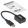 Tripp Lite series DisplayPort to VGA Active Adapter Video Converter (M/F), 6-in. (15.24 cm), 50 Pack