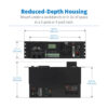 Tripp Lite series 120VAC 24VDC 2000VA 1600W Extreme Temperature Network UPS for Industrial and Traffic Networks, 3U, Hardwire