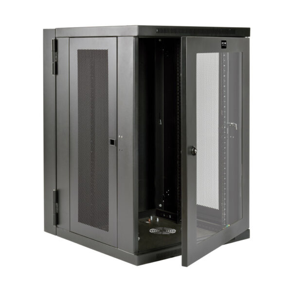 ed1f88ab4c03c9e35093527e2396788c Tripp Lite series SmartRack 18U UPS-Depth Wall-Mount Half-Height Rack Enclosure, Clear Acrylic Window, Hinged Back