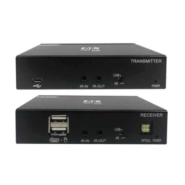 ed2f3de232ef0353a03f8d4577cc082f Tripp Lite series DisplayPort to HDMI over Cat6 Extender Kit, KVM Support, 4K 60Hz, 4:4:4, USB, PoC, HDCP 2.2, 230 ft., TAA