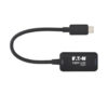eda044b1e8508e8cbda49c6466636113 Tripp Lite series USB-C to HDMI Active Adapter Cable (M/F), 4K 60 Hz, HDR, 4:4:4, DP 1.2 Alt Mode, HDCP 2.2, Black, 6 in. (15.2 cm)