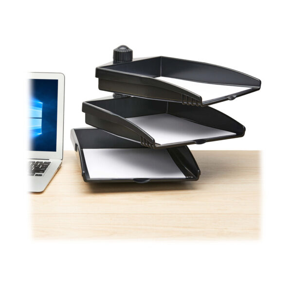 Tripp Lite series 3-Tray Document Holder with Desktop Clamp, TAA