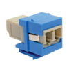 Tripp Lite series Duplex Multimode Fiber Coupler, Keystone Jack - LC to LC, Blue