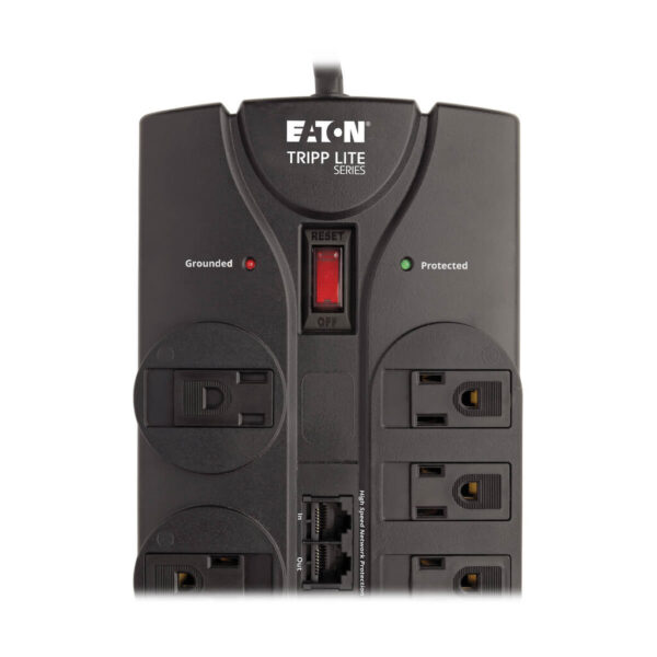 ee4dce2ff9a71c5a1f484873ae576458 Tripp Lite series Protect It! 8-Outlet Surge Protector, 10 ft. Cord, 3240 Joules, Modem/Coax/Ethernet Protection, RJ45
