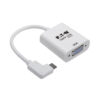 ee80e35389637ecb3c20891eb120661a Tripp Lite series USB-C to VGA Adapter with Alternate Mode - DP 1.2, Right-Angle USB-C