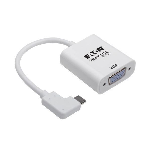 ee80e35389637ecb3c20891eb120661a Tripp Lite series USB-C to VGA Adapter with Alternate Mode - DP 1.2, Right-Angle USB-C