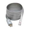 ee8f0af1d55a0e5f6430777803e308f4 Tripp Lite series USB-A to RJ45 Serial Rollover Cable (M/M) - Cisco Compatible, 250 Kbps, 6 ft. (1.83 m), Gray