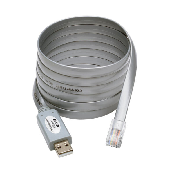 ee8f0af1d55a0e5f6430777803e308f4 Tripp Lite series USB-A to RJ45 Serial Rollover Cable (M/M) - Cisco Compatible, 250 Kbps, 6 ft. (1.83 m), Gray