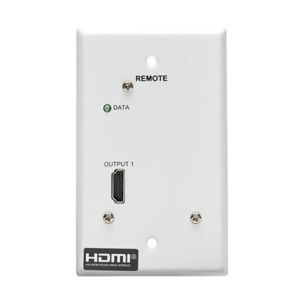 eea41e24d5b671d6285c66f921491910 Tripp Lite series 1-Port HDMI over Cat6 Receiver, Wall Plate - 4K 60 Hz, HDR, 4:4:4, PoC, HDCP 2.2, 230 ft. (70.1 m), TAA