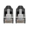 Tripp Lite series Cat6 Gigabit Snagless Molded (UTP) Ethernet Cable (RJ45 M/M), PoE, Black, 6-in. (15.24 cm)