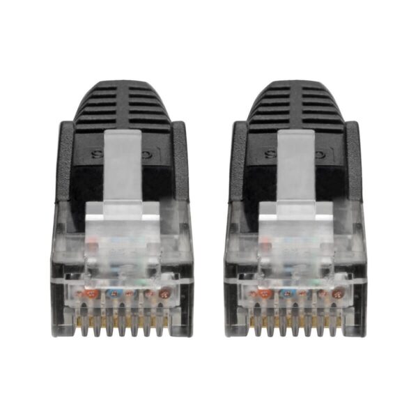 Tripp Lite series Cat6 Gigabit Snagless Molded (UTP) Ethernet Cable (RJ45 M/M), PoE, Black, 6-in. (15.24 cm)