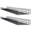 eed56208b24673b00522a371b2efdfcd Tripp Lite series Wire Mesh Cable Tray - 300 x 100 x 1500 mm (12 in. x 4 in. x 5 ft.), 2-Pack