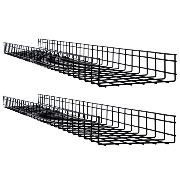 eed56208b24673b00522a371b2efdfcd Tripp Lite series Wire Mesh Cable Tray - 300 x 100 x 1500 mm (12 in. x 4 in. x 5 ft.), 2-Pack