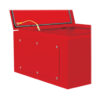 Tripp Lite series SmartRack Outdoor Industrial Enclosure with Lock - NEMA 4, Surface Mount, Metal Construction, 18 x 18 x 10 in., Red