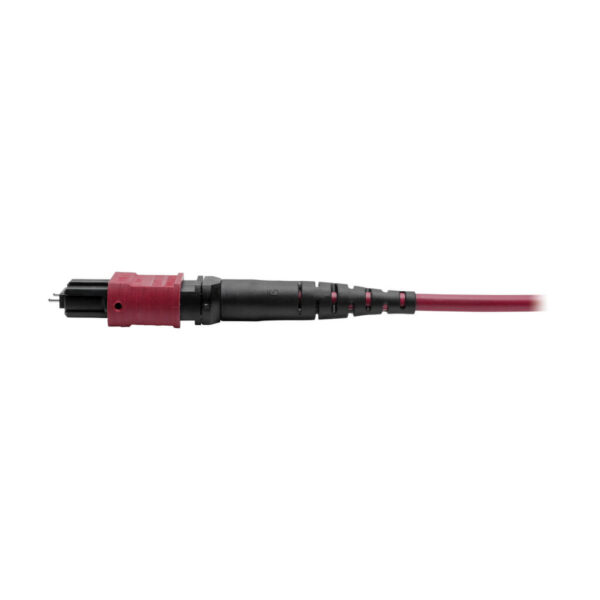 Tripp Lite series MTP/MPO Parallel Optics Base-8 Migration Fiber Adapter, Polarity A to B, 12 Fiber, 40GB/100GB, OM4 M/F, Magenta, 8 in.