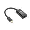 Tripp Lite series Keyspan Mini DisplayPort to HDMI Active Adapter/Video Converter (M/F) - 4K 60 Hz, DP 1.2, HDCP 2.2, Black, 6 in.