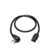 ef52d308da97d9dcb45ae313de0c4ca6 Tripp Lite series Computer Power Cord, Right-Angle NEMA 5-15P to C13 - Heavy-Duty, 15A, 125V, 14 AWG, 3 ft. (0.91 m), Black
