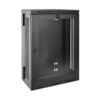 ef7ac844c2768d177f11f7bf86da21ba Tripp Lite series SmartRack 18U Low-Profile Patch-Depth Wall-Mount Half-Height Rack Enclosure, Clear Acrylic Window, Hinged Back