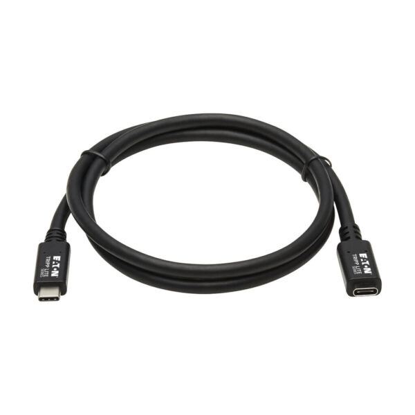 Tripp Lite series USB-C Extension Cable (M/F) - USB 3.2 Gen 1 (5 Gbps), Thunderbolt 3 Compatible, Black, 3 ft. (0.91 m)
