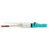 Tripp Lite series 400G Duplex Multimode 50/125 OM4 Fiber Optic Cable (CS-PC/LC-PC), Round LSZH Jacket, Magenta, 1 m