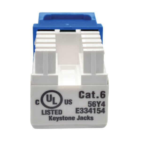 Tripp Lite series Cat6/Cat5e 110 Style Punch Down Keystone Jack - Blue, TAA