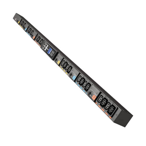 Eaton Universal-Input Managed PDU G4, 208V and 415/240V, 24 Outlets, Input Cable Sold Separately, 0U Vertical