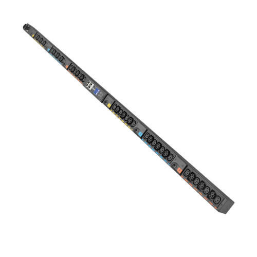 Eaton Universal-Input Managed PDU, 208V and 415/240V, 42 Outlets, Input Cord Sold Separately, 0U Vertical