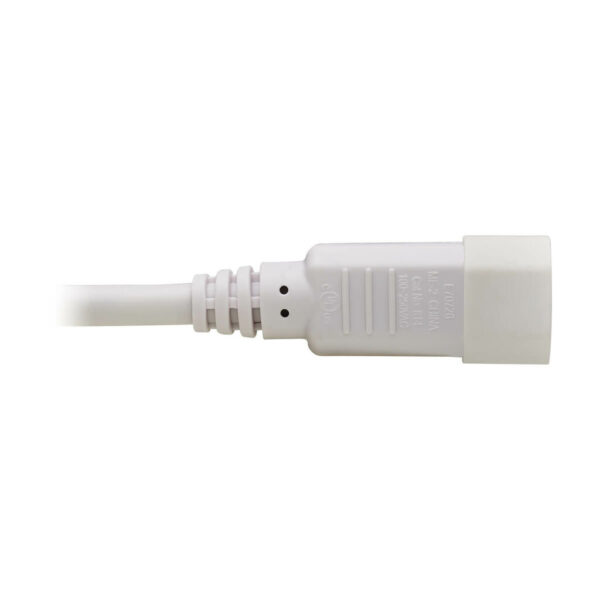 Tripp Lite series Power Cord C14 to C15 - Heavy-Duty, 15A, 250V, 14 AWG, 6 ft. (1.83 m), White