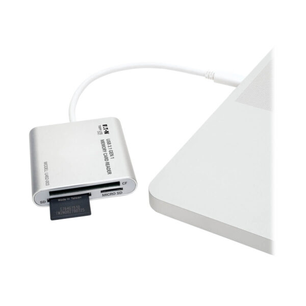 Tripp Lite series USB 3.1 Gen 1 USB-C Multi-Drive Smart-Card Flash-Memory Media Reader/Writer, Thunderbolt™ 3 Compatible