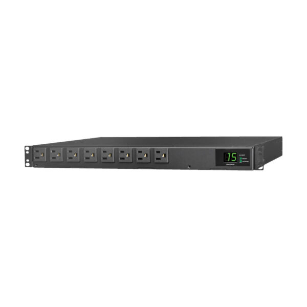Tripp Lite series 1.44kW 120V Single-Phase ATS/Local Metered PDU - 8 NEMA 5-15R Outlets, Dual 5-15P Inputs, 12 ft. Cords, 1U, TAA