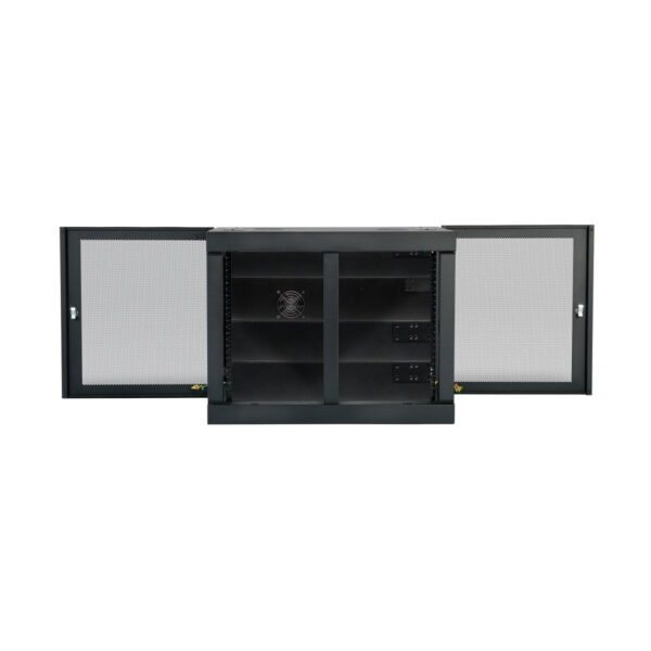 Tripp Lite series SmartRack 12U Heavy-Duty Low-Profile Server-Depth Side-Mount Wall-Mount Small Rack Enclosure