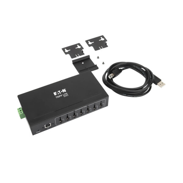 f0caccb982e797bd38b9e2cc039eceed Tripp Lite series 7-Port Industrial-Grade USB 2.0 Hub - 15 kV ESD Immunity, Metal Housing, Wall/DIN Mountable