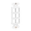 Tripp Lite series Center Plate Insert, Decora Style - Vertical, 6 Ports, TAA