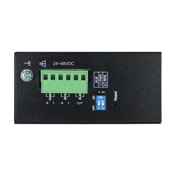Tripp Lite series 8-Port Managed Industrial Gigabit Ethernet Switch - 10/100/1000 Mbps, 2 GbE SFP Slots, -40° to 75°C, DIN Mount, TAA
