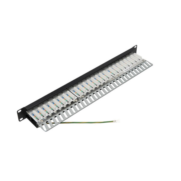 f10c2ad96f093d81fb80a6fe8957f44d Tripp Lite series Cat5e/Cat6 24-Port Patch Panel - Shielded, Krone IDC, 568B, RJ45 Ethernet, 1U, TAA