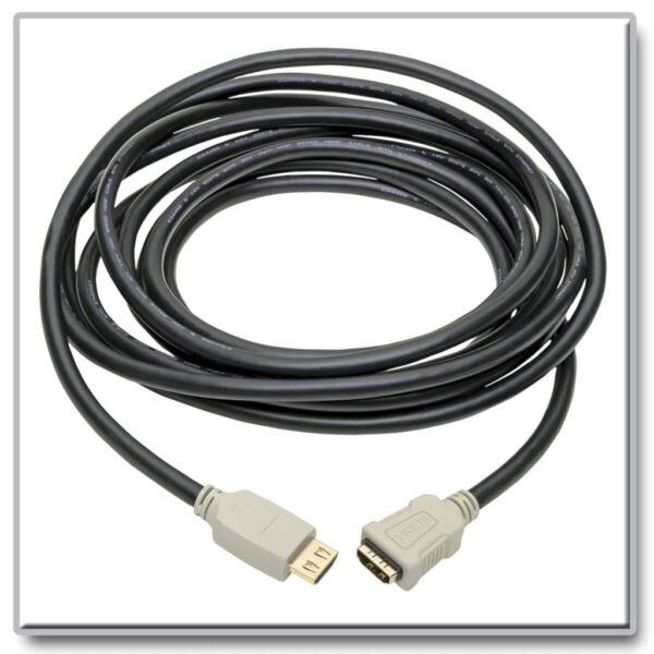 f1196ce5c4fcf87e633ec6e5b6a2e3f3-1 Tripp Lite series High-Speed HDMI Extension Cable (M/F) - 4K 60 Hz, HDR, 4:4:4, Gripping Connector, 15 ft.