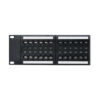 Tripp Lite series 48-Port Cat6 Patch Panel - 4PPoE Compliant, 110/Krone, 568A/B, RJ45 Ethernet, 2U Rack-Mount, Black, TAA
