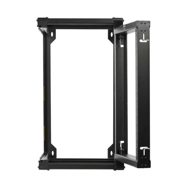 Tripp Lite series SmartRack 16U Wall-Mount 2-Post Open Frame Rack, Hinged Front, Heavy Duty