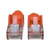 f1460ec74c3bfa3bdcbaa0e2d4fb1eb1-1 Tripp Lite series Cat5e 350 MHz Snagless Molded (UTP) Ethernet Cable (RJ45 M/M), PoE - Orange, 14 ft. (4.27 m)