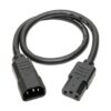f175830349d208ec41bf1d33c9440502 Tripp Lite series Heavy-Duty PDU Power Cord, C13 to C14 - 15A, 250V, 14 AWG, 1.5 ft. (0.45 m), Black