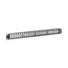f18bf7a64bbe5d320d0f9fadb174e5b7 Tripp Lite series 48-Port 1U Rack-Mount Unshielded Blank Keystone/Multimedia Patch Panel, RJ45 Ethernet, USB, HDMI, Cat5e/6