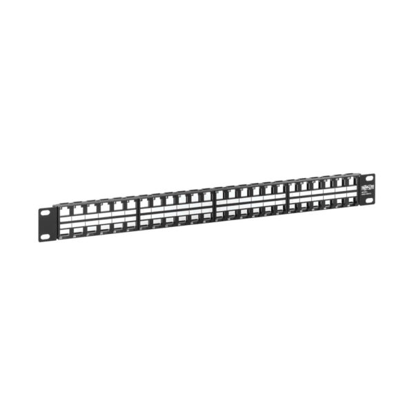 f18bf7a64bbe5d320d0f9fadb174e5b7 Tripp Lite series 48-Port 1U Rack-Mount Unshielded Blank Keystone/Multimedia Patch Panel, RJ45 Ethernet, USB, HDMI, Cat5e/6