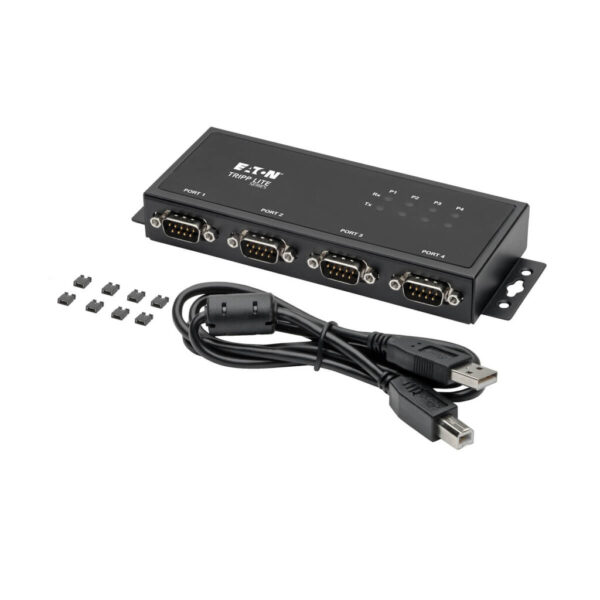 f1934a9cb0162aed4894999a3feb5349 Tripp Lite series 4-Port RS-422/RS-485 USB to Serial FTDI Adapter with COM Retention (USB-B to DB9 F/M)